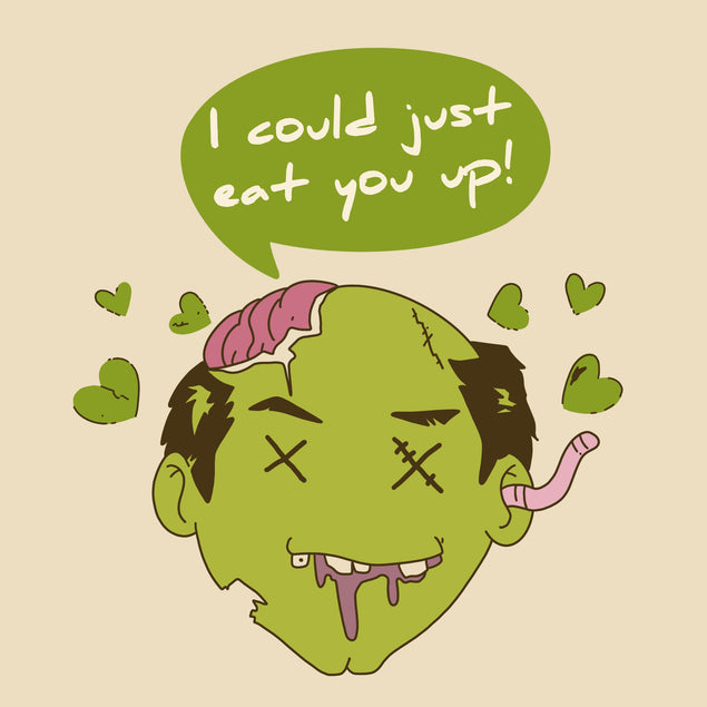 I Could Just Eat You Up Zombie Valentine's Day Card Season_Valentine's Day Seo_Zombie