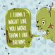I Think I Might Like You More Than I Like Brains Zombie Valentine's Day Card