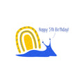 Happy 5th Birthday Blue Snail
