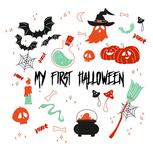 My 1st Halloween Pumkins Ghosts And Bats