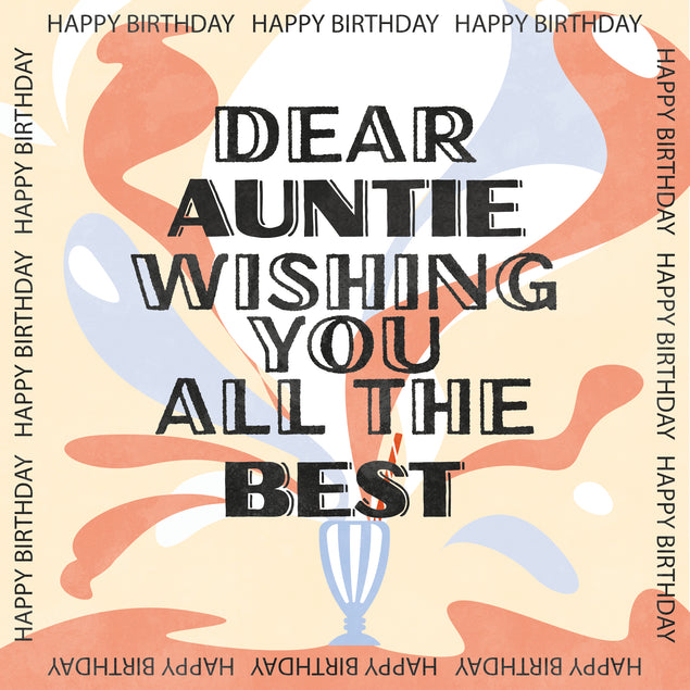 Milkshake Happy Birthday Auntie