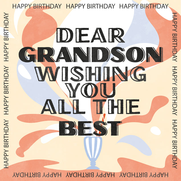 Milkshake Happy Birthday Grandson