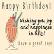 Milkshake Happy Birthday Wishing You Joy And Happiness