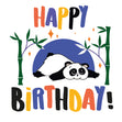 Cute Lovely Panda Happy Birthday