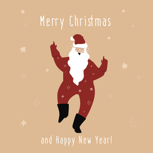 Cute Santa Merry Christmas And Happy New Year