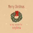 Christmas Wreath Merry Christmas For Nephew