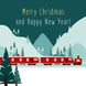 Merry Christmas And Happy New Year Red Train