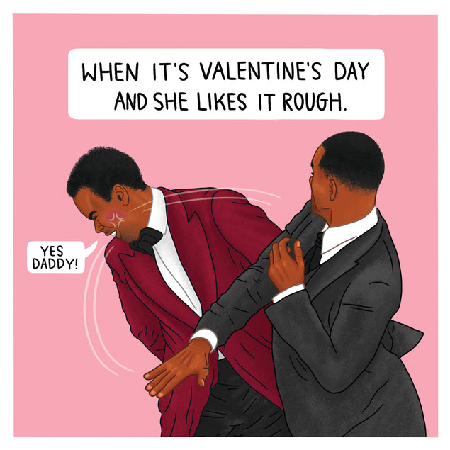 She Likes It Rough Meme Valentine's Day Card Style_Funny