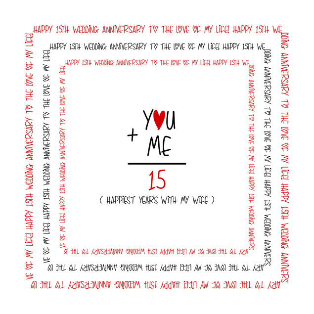 Happy 15th Wedding Anniversary Wife Happiest Years