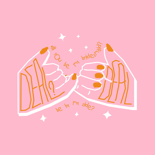 Will You Be My Bridesmaid? Holding Little Fingers