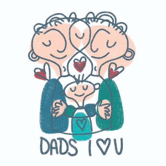 Dads I <3 U Card