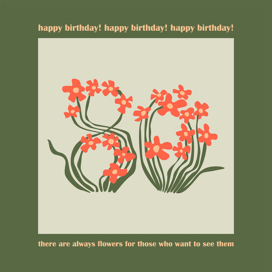 Flowers For Those Who Wants To See Them Happy 80th Birthday