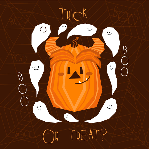 Trick Or Treat Cute Pumpkin Happy Halloween