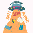 Party Spaceship Happy 38th Birthday