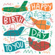 Happy Birthday Colourful Planes