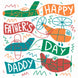 Happy Father's Day Colourful Planes
