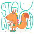 Stay Wild Festive Squirrel