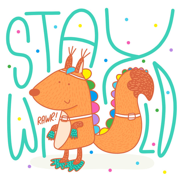 Stay Wild Festive Squirrel
