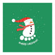 Merry Christmas Snowman Baby Feet