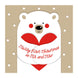Merry First Christmas As Mr. And Mrs. Cute Polar Bear Card