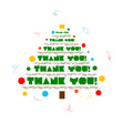 Merry Christmas And Happy New Year Thank You Chrismas Tree