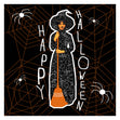 Victorian Halloween Spider Web Background