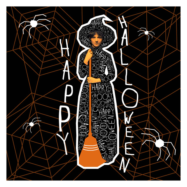 Victorian Halloween Spider Web Background
