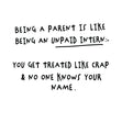 Parent Unpaid Intern Card