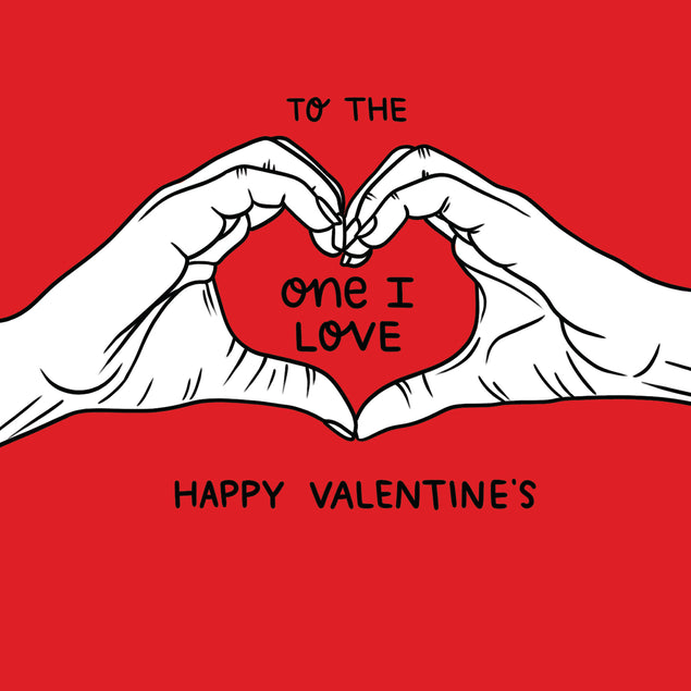 To The One I Love Heart Hands Valentine's Day Card Season_Valentine's Day Seo_One I Love