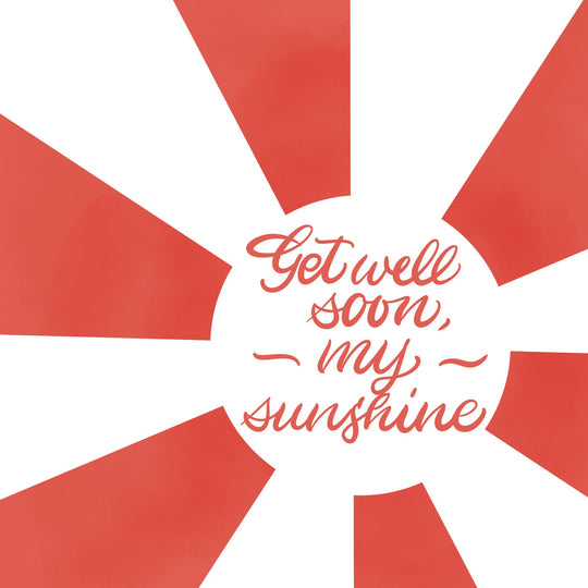 Get Well My Sunshine Card