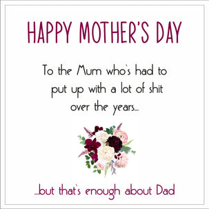 That's enough about Dad this Mother's Day - 1
