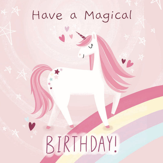 Magical Unicorn Birthday Card