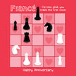Happy Anniversary Fiance I'm So Glad You Made The First Move Card Occasion_Anniversary Occasion_Wedding Anniversary