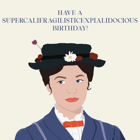 Mary Poppins Birthday Card