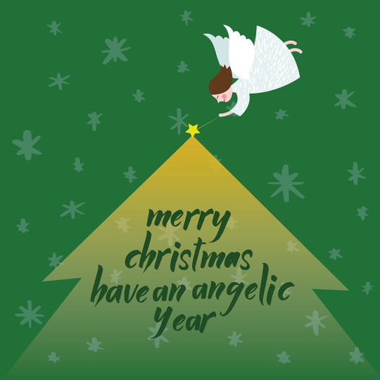 Merry Christmas Have An Angelic Year Card