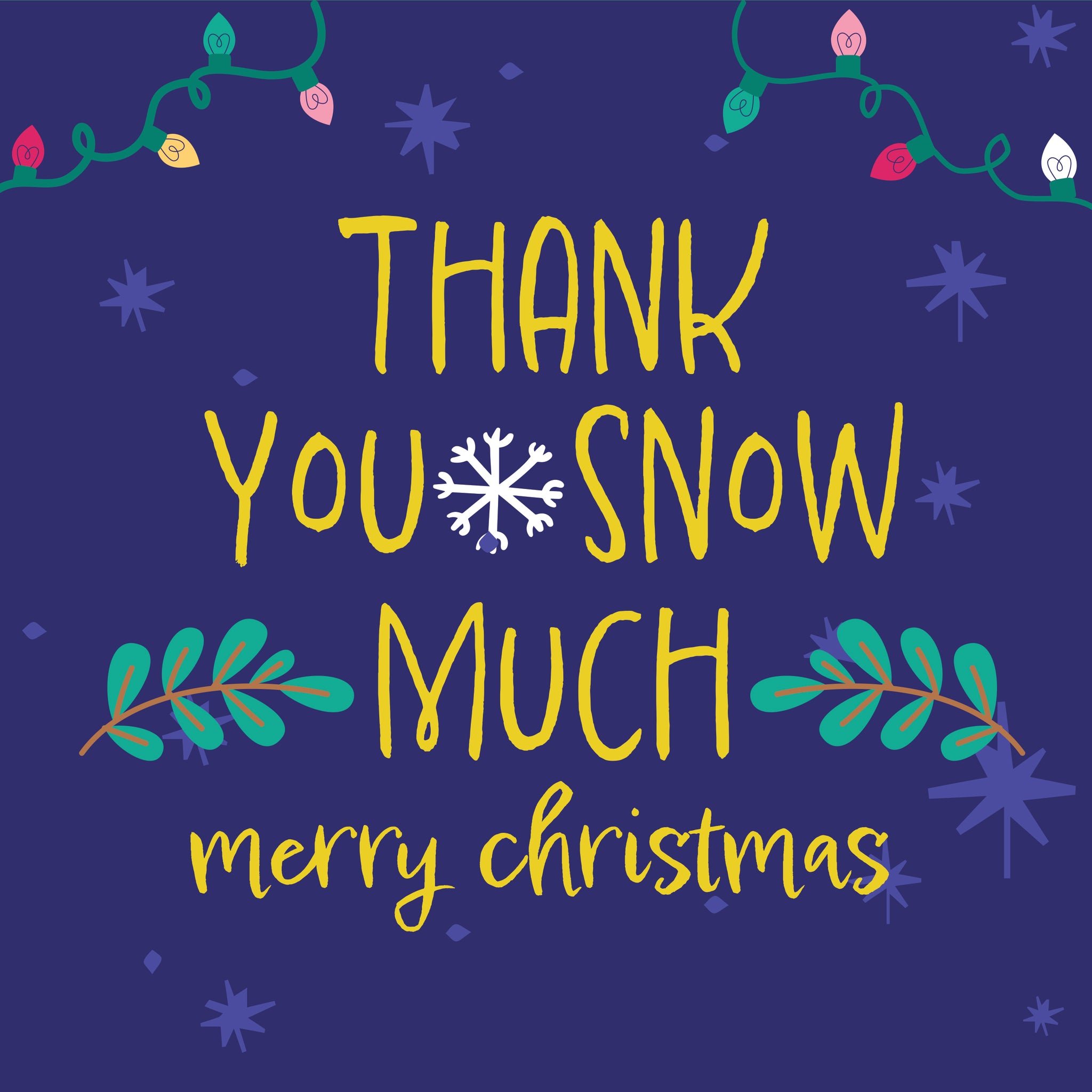 Christmas Thank You Cards Personalised from Boomf