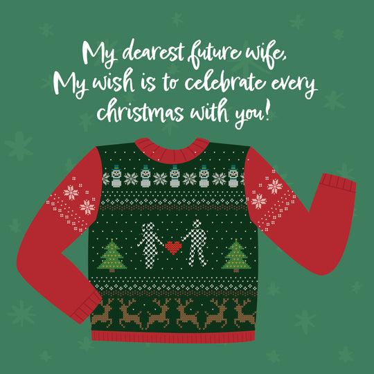 Merry Christmas My Dearest Future Wife Lovely Sweater Card
