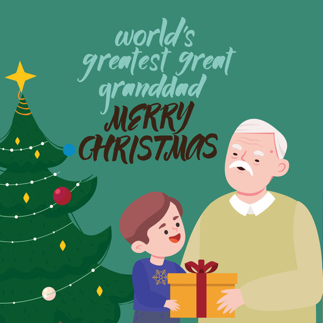 Merry Christmas World's Greatest Great Grandad Card Season_Christmas Seo_For Great Grandad