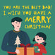 Merry Christmas The Best Dad Happy Dad And His Daughter Card