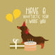 I Woof You Birthday Card