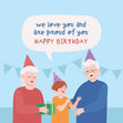 Loving Grandparents Happy Birthday Grandson Card Recipient_For Grandson Occasion_Birthday