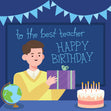 To The Best Teacher Happy Birthday Card Occasion_Birthday Recipient_For Teacher