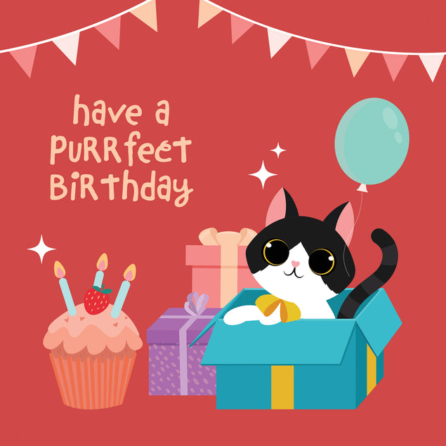 Have A Purrfect Birthday Card Theme_Cat Occasion_Birthday