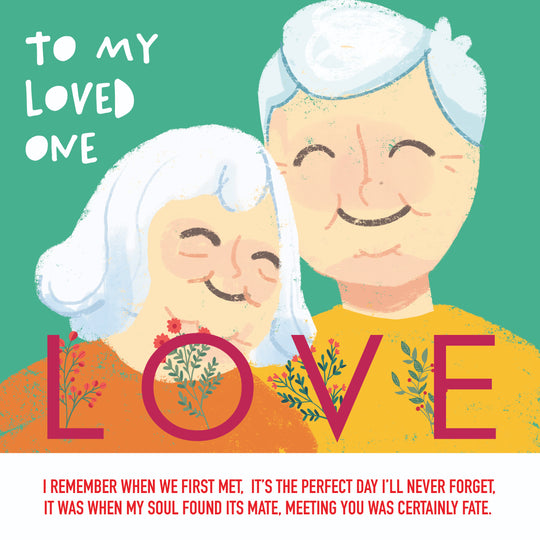 Cute Elderly Couple Valentine's Day Card