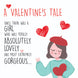 A Valentine's Tale About A Girl Valentine's Day Card