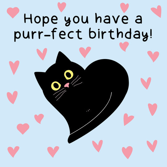 Hope you have a Purr-Fect Birthday Card