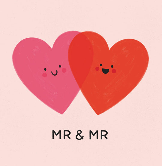 Mr & Mr Congratulations Cute Hearts Card