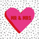 Mr And Mrs Happy Wedding Day Heart Card