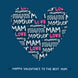 Happy Valentine's To The Best Mum Big Heart Card
