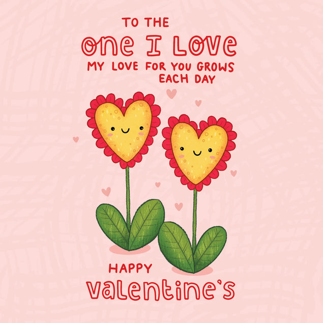 To The One I Love Cute Flowers Valentine's Day Card Season_Valentine's Day Seo_One I Love